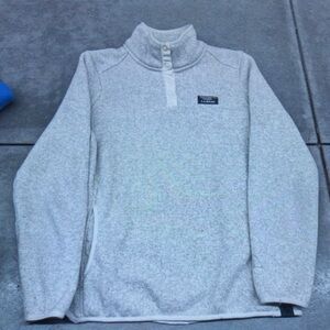 Patagonia Light Gray Quarter-Snap Fleece